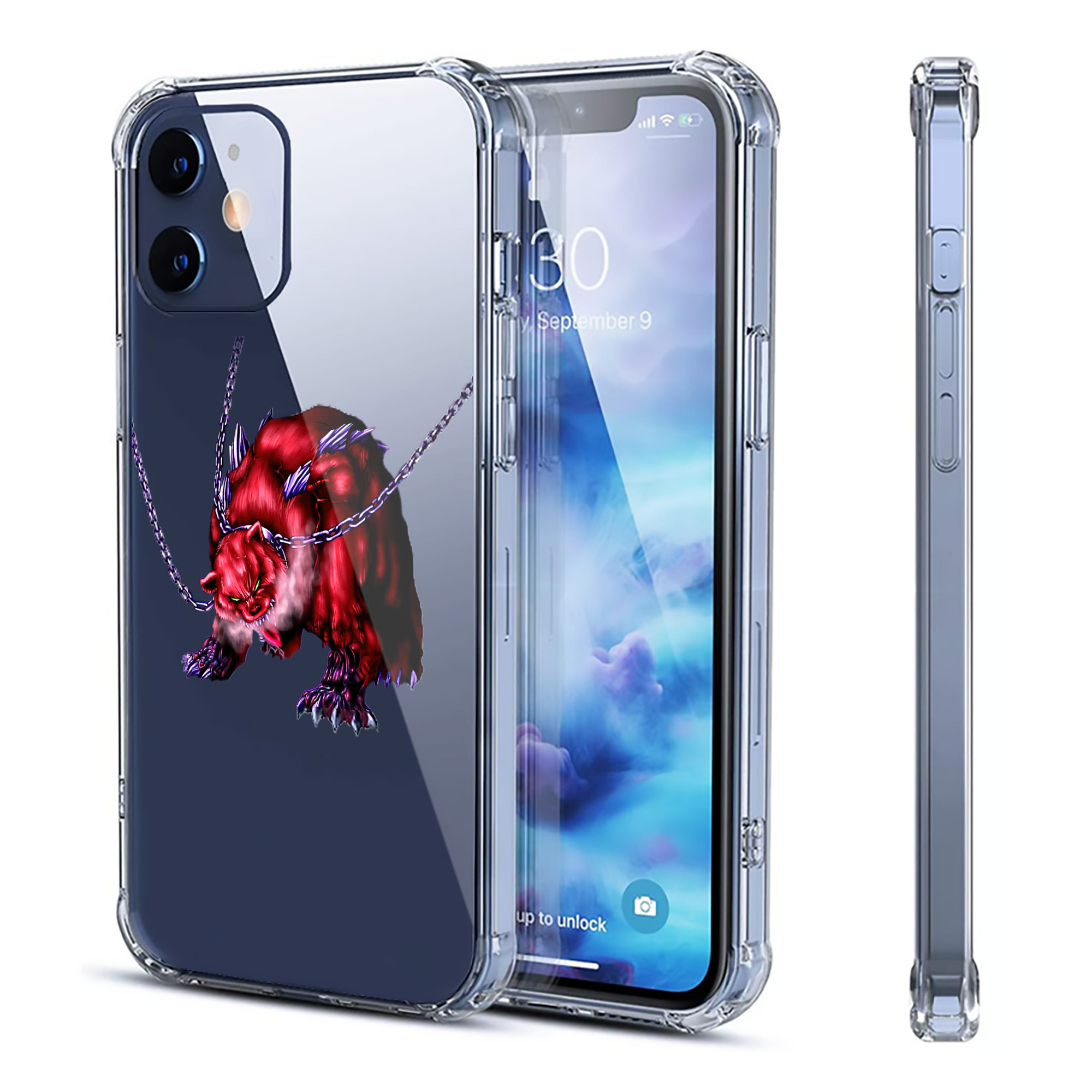 （画像用） 遊☆戯☆王 Yu-Gi-Oh! 【iPhone 12シリーズ対応】透明スマホケース（クリアソフトケース）